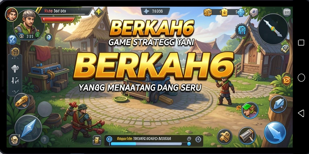 Tangkapan layar menunjukkan aksi strategis dalam BERKAH6.