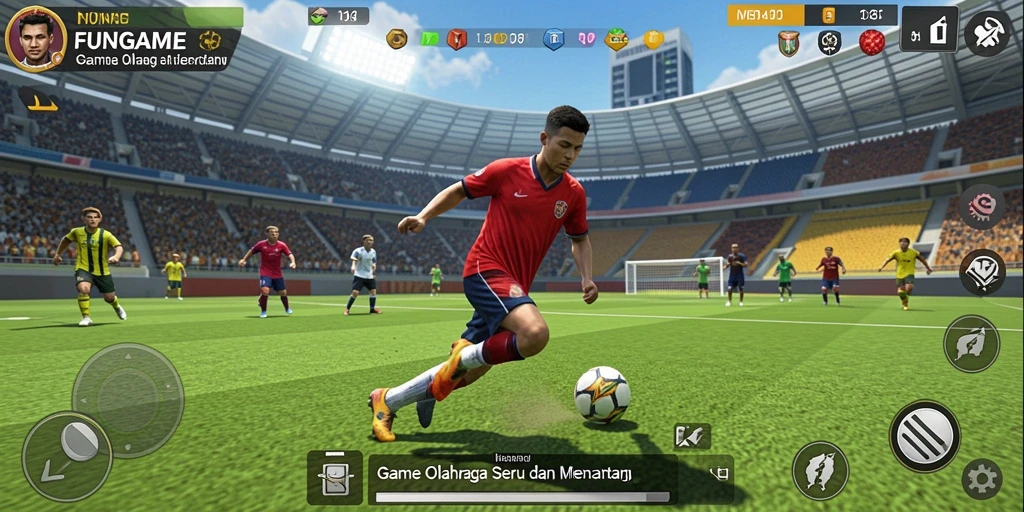 Tampilan gameplay FUNGAME yang menegangkan dan interaktif.