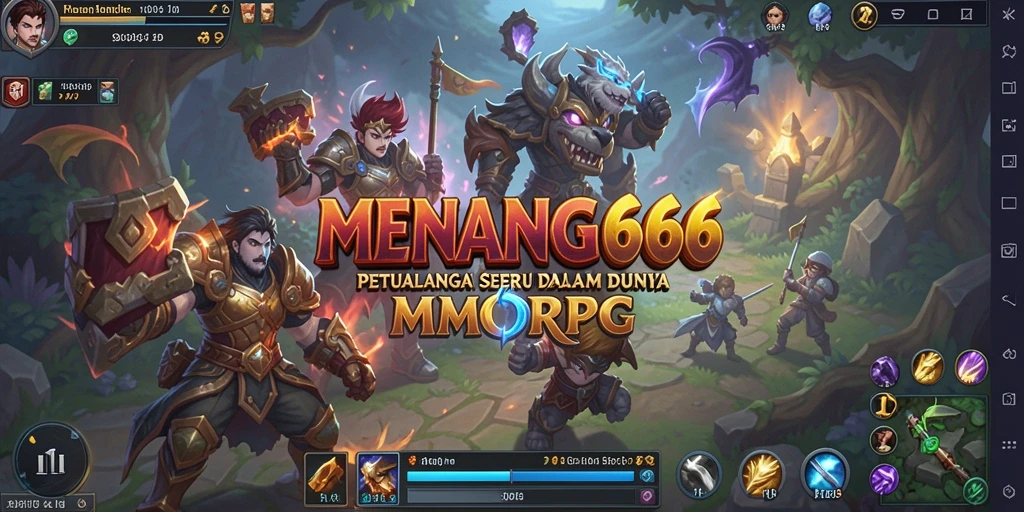Tampilan menakjubkan dari gameplay MMORPG MENANG666.