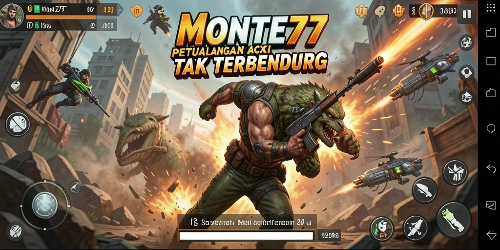 Tampilkan aksi seru dalam gameplay MONTE77