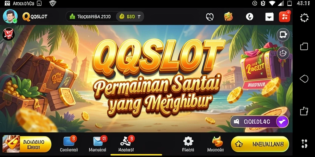 Tampilan gameplay QQSLOT yang menarik dan menawan.