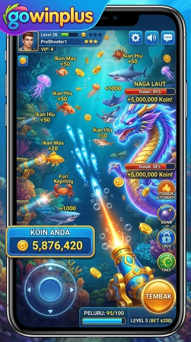 Tampilan utama aplikasi gowinplus yang mudah dinavigasi.